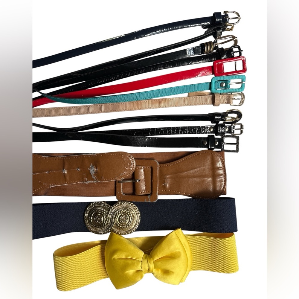 13+ Belts Belt Bundle - L XL - Colorful Belt Collection